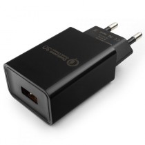 Сетевое зарядное устройство CABLEXPERT 18 Вт, 1x USB, 3A, функция быстрой зарядки Quick Charge 3.0 (MP3A-PC-17)