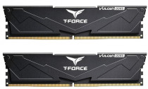 Комплект памяти TEAM GROUP 32 Гб, 2 модуля DDR5, 44800 Мб/с, CL36-36-36-76, 1.2 В, XMP профиль, радиатор, 5600MHz, Team T-Force Vulcan Black, 2x16Gb KIT (FLBD532G5600HC36BDC01)