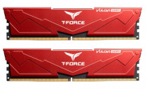 Комплект памяти TEAM GROUP 32 Гб, 2 модуля DDR5, 44800 Мб/с, CL36-36-36-76, 1.2 В, XMP профиль, радиатор, 5600MHz, Team T-Force Vulcan Red, 2x16Gb KIT (FLRD532G5600HC36BDC01)