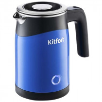Чайник электрический KITFORT 0.5л. 1150Вт синий (корпус: нержавеющая сталь/пластик) (КТ-639-2)
