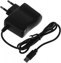 Сетевое зарядное устройство BURO сила тока 2 A, кабель USB Type-C, BUWC1 черный (BUWC10S00CBK)