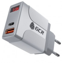 Сетевое зарядное устройство GREENCONNECT 18 Вт, 1x USB, 1x USB Type-C, быстрая зарядка (GCR-52885)