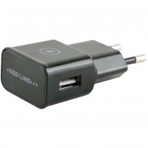Сетевое зарядное устройство REDLINE сила тока 1 A, 1x USB, NT-1A 1A черный (УТ000009407)