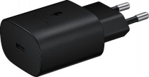 Сетевое зарядное устройство SAMSUNG 25 Вт, сила тока 3 A, 1x USB Type-C, чёрный (EP-TA800XBEGWW)