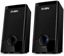 Акустическая система SVEN 2.0, мощность 5 Вт, питание от USB/сети, 318 Black (SV-015176)
