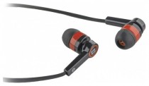 Гарнитура DEFENDER проводные наушники с микрофоном, затычки, mini jack 3.5 мм, 20-20000 Гц, импеданс: 32 Ом, Pulse-420 Black/Red, красный, чёрный (63424)