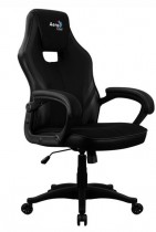 Кресло AEROCOOL искусственная кожа, до 150 кг, механизм качания, цвет: чёрный, AERO 2 Alpha All Black (4718009154698)