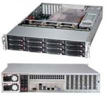 Корпус серверный SUPERMICRO 2U, E-ATX и ATX, 1200 Вт 80 Plus Titanium, 12x 3.5