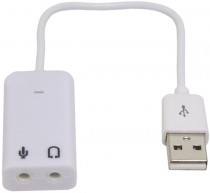 Звуковая карта внешняя ASIA USB, разрядность ЦАП: 24 бит, частота дискретизации ЦАП: 48 кГц, ASIO 1.0, C-Media TRAA71 (CM108) (ASIA USB 8C V)