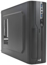 Корпус AEROCOOL Slim-Desktop, 400 Вт, 2xUSB 3.0, CS-101, чёрный (CS-101-VX-400W)