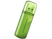Флеш диск SILICON POWER 16 Гб, USB 2.0, Helios 101 green (SP016GBUF2101V1N)