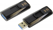 Флеш диск SILICON POWER 32 Гб, USB 3.0, выдвижной разъем, Blaze B50 Black (SP032GBUF3B50V1K)