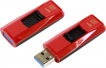 Флеш диск SILICON POWER 32 Гб, USB 3.0, выдвижной разъем, Blaze B50 Red (SP032GBUF3B50V1R)