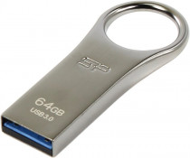 Флеш диск SILICON POWER 64 Гб, USB 3.0, водонепроницаемый корпус, Jewel J80 Titanium (SP064GBUF3J80V1T)