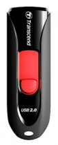 Флеш диск TRANSCEND 16 Гб, USB 2.0, выдвижной разъем, JetFlash 590 Black (TS16GJF590K)