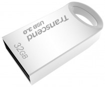Флеш диск TRANSCEND 32 Гб, USB 3.0, водонепроницаемый корпус, JetFlash 710 Silver (TS32GJF710S)