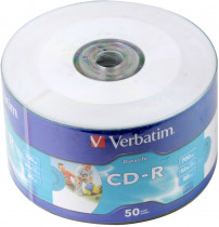 Диск CD-R VERBATIM 700Mb 52x bulk 50шт (43794 50шт)