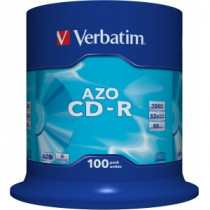 Диск CD-R VERBATIM 700Mb 52x DataLife+ Cake Box (100шт) (43430 100шт)