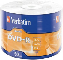 Диск DVD-R VERBATIM 4.7Gb, 16-x Data Life (50 шт) (43791 50шт)