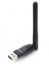 Wi-Fi адаптер USB GEMBIRD Wi-Fi: 802.11n, максимальная скорость 150 Мбит/с, USB (WNP-UA-006)