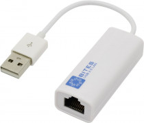 Ethernet-адаптер 5BITES USB2.0 -> RJ45 10/100 Мбит/с, 10см, белый (UA2-45-02WH)