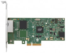 Сетевая карта INTEL интерфейс PCI-E, скорость 1 Гбит/с, 2 разъёма RJ-45, OEM (I350T2V2BLK)