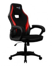 Кресло AEROCOOL искусственная кожа, до 150 кг, механизм качания, цвет: красный, чёрный, AERO 2 Alpha Black Red (4718009154711)