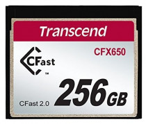 Карта памяти TRANSCEND 256 Гб, CFast, чтение: 510 Мб/с, запись: 370 Мб/с, CFX650 (TS256GCFX650)