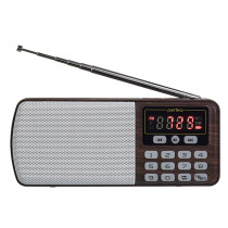 Радиоприемник PERFEO ЕГЕРЬ FM+ 70-108МГц/ MP3/ питание USB или BL5C/ коричневый (i120-BK) (PF_A4463)