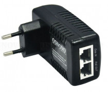 Инжектор POE OSNOVO Gigabit Ethernet на 1 порт PoE IEEE 802.3af. автоопределение PoE устройств, мощность PoE 15.4W , Вх. RJ45(10/100/1000 Base-T), вых. - RJ45(10/100/1000 Base-T, PoE, IEEE 802.3af), питание AC100-240V, уст. на эл. розетку (MIDSPAN-1/151G)