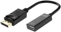Переходник ORIENT 4Kx2K DP1.2 M - HDMI F, длина 0.2 метра, чёрный (30978) (C316)