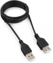 Удлинитель GEMBIRD USB2.0 Гарнизон AM/AF 1,8 м черный (GCC-USB2-AMAF-1.8M)