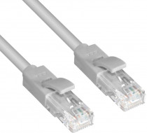 Патч-корд GREENCONNECT прямой 40.0m, UTP кат.5e, серый, позолоченные контакты, 24 AWG, литой, , ethernet high speed 1 Гбит/с, RJ45, T568B (GCR-LNC03-40.0m)