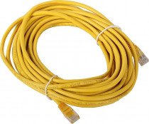 Патч-корд AOPEN CABLE литой UTP кат.5е 10м желтый QUST (ANP511_10M_Y)