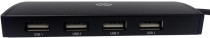 USB хаб DIGMA USB-C 4порт. черный (HUB-4U2.0-UC-B)