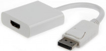 Переходник GEMBIRD DisplayPort - HDMI , 20M/19F, белый (A-DPM-HDMIF-002-W)