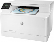 МФУ HP лазерный, цветная печать, A4, планшетный сканер, Ethernet, Color LaserJet Pro M182n (7KW54A)