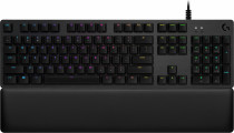 Клавиатура LOGITECH проводная, механическая, переключатели GX Brown, цифровой блок, подсветка клавиш, USB, G513 Carbon GX Brown Switches, чёрный (920-009329)