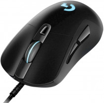 Мышь LOGITECH проводная, оптическая, 16000 dpi, USB, G403 Hero, чёрный (910-005632/910-005636/910-005633)