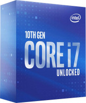 Процессор INTEL Socket 1200, Core i7 - 10700K, 8-ядерный, 3800 МГц, Turbo: 5100 МГц, Comet Lake, Кэш L2 - 1.5 Мб, Кэш L3 - 16 Мб, UHD Graphics 630, 14 нм, 125 Вт, BOX без кулера (BX8070110700K)