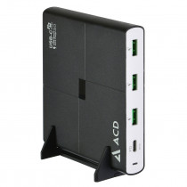 Сетевое зарядное устройство ACD 90 Вт, 3x USB, 1x USB Type-C (ACD-P904U-V1B)