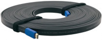 Кабель KRAMER HDMI C-HM/HM/FLAT/ETH-3 HDMI-HDMI (Вилка - Вилка) c Ethernet (v 1.4), плоский, 0.9 м (97-01014003)