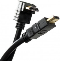 Кабель VCOM HDMI=HDMI-угловой коннектор 90град 5м, 2.0V (CG523-5M)