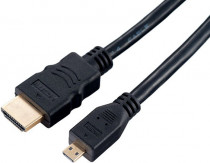 Кабель PERFEO HDMI A вилка - HDMI D (micro HDMI) вилка, ver.1.4, длина 2 м. (H1102)