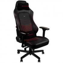 Кресло NOBLECHAIRS HERO Real Leather / black/red (NBL-HRO-RL-BRD)