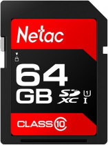 Карта памяти NETAC SDHC 64GB Class 10 UHS-I U1 P600 (NT02P600STN-064G-R)