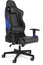 Кресло WARP искусственная кожа, до 90 кг, материал крестовины: пластик, механизм качания, поясничный упор, цвет: голубой, чёрный, Sg Black/Blue (SG-BBL)
