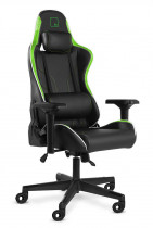 Кресло WARP искусственная кожа, до 90 кг, материал крестовины: пластик, механизм качания, поясничный упор, цвет: зелёный, чёрный, Xn Black/Green (XN-BGN)