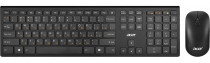 Клавиатура + мышь ACER беспроводные, радиоканал, 1200 dpi, цифровой блок, USB, OKR030 Black, чёрный (ZL.KBDEE.005)
