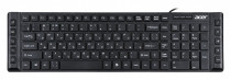 Клавиатура ACER проводная, мембранная, цифровой блок, USB, OKW010, чёрный (ZL.KBDEE.002)